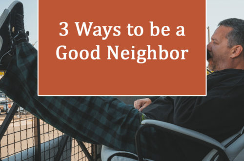 be a better neighbor