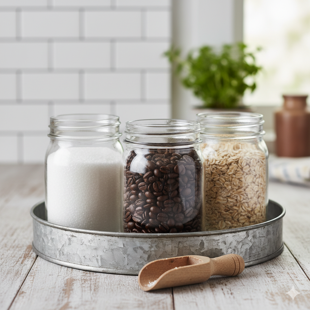 A Hygge Kitchen on a Budget: 11 Small Swaps with Big Comfort 3 storage jars 1